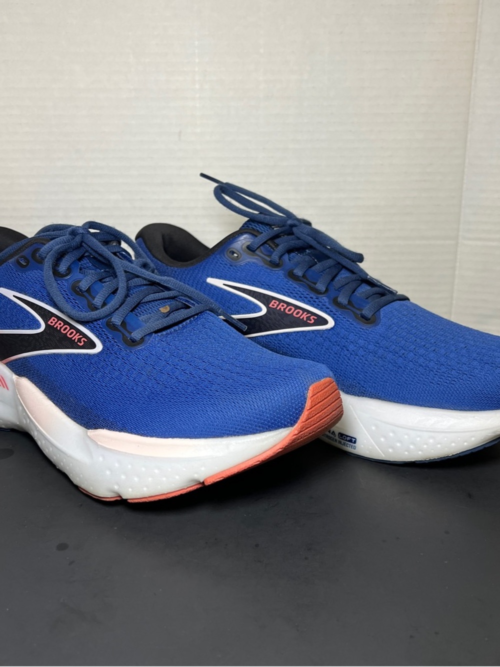 Brooks Glycerin GTS 21 running shoes Women's Size 11 Blue / Icy Pink